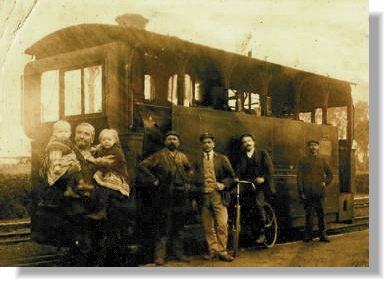Tram à Chastre, vers 1930